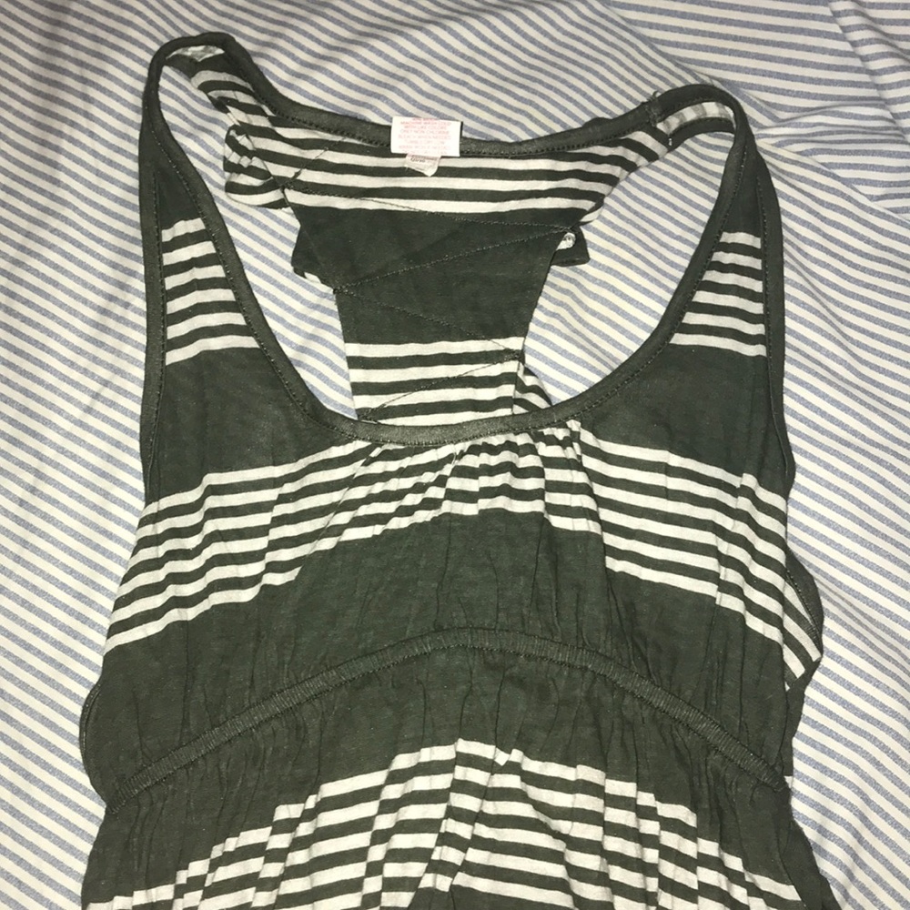 a striped flowly summer dress